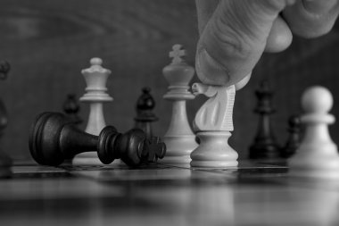 satranç tahtasında fotoğrafı