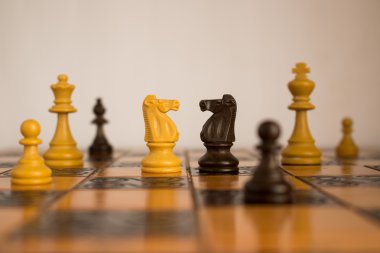 satranç tahtasında fotoğrafı