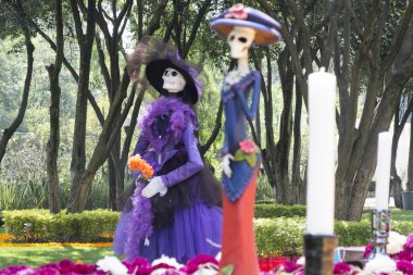 Geleneksel Meksika ölü için sunan