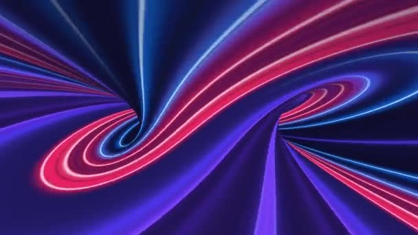 Neon Background Technology Concept Neon Tubes Futuristic Technology Footage Modern — Stock Video