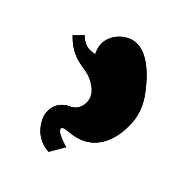 Mide çizgisi ikonu. Mobil konsept ve web tasarımı için sembol, logo illüstrasyonu.