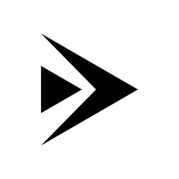 Ícone de contorno de seta isolado. Símbolo, ilustração do logotipo para o conceito móvel e web design. —  Vetores de Stock