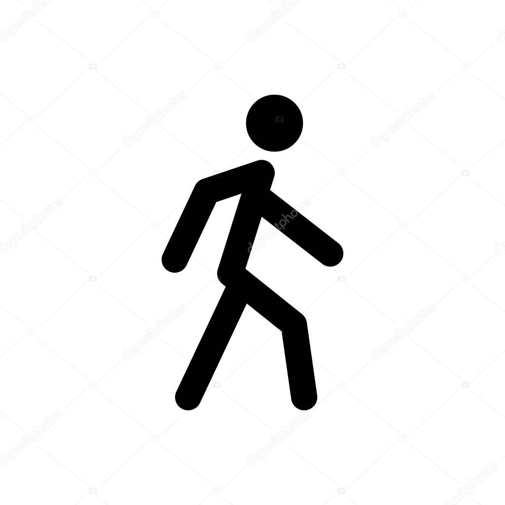 Pedestrians outline icon. Symbol, logo illustration for mobile concept and web design.