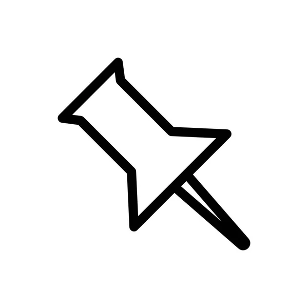 Pin Outline-Symbol. Symbol, Logoabbildung für mobiles Konzept und Webdesign. — Stockvektor