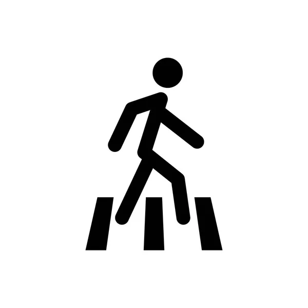 Fußgänger umreißen das Symbol. Symbol, Logoabbildung für mobiles Konzept und Webdesign. — Stockvektor