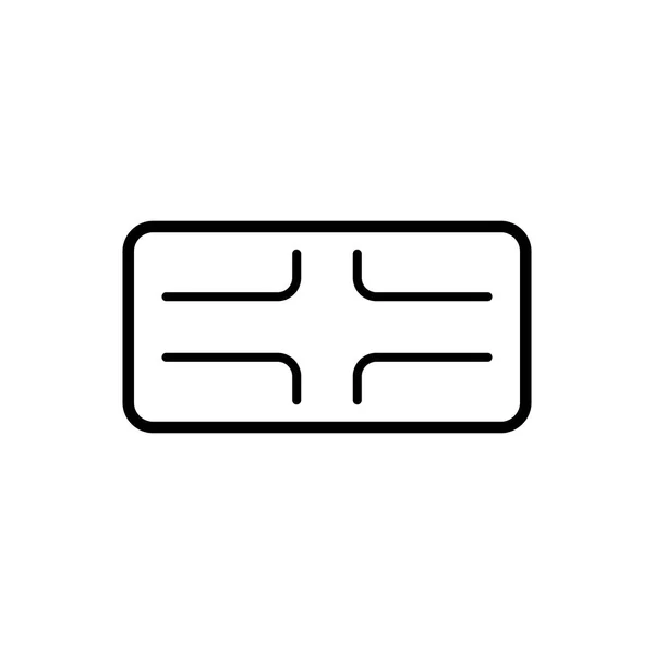 Ícone de esboço pop-up. Símbolo, ilustração do logotipo para o conceito móvel e web design. —  Vetores de Stock