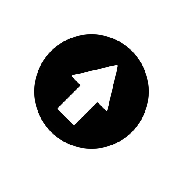 Stigande pil skissera ikonen. Symbol, logotyp illustration för mobila koncept och webbdesign. — Stock vektor