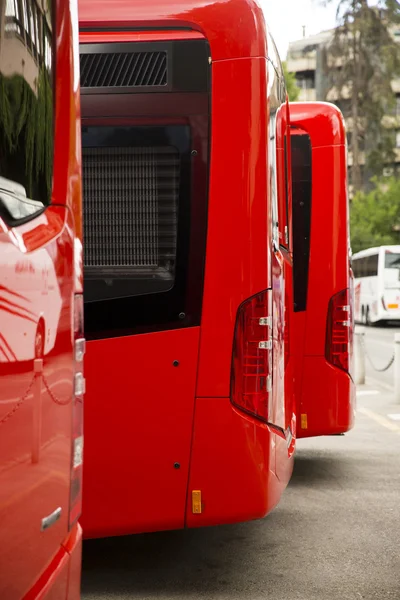 Nya moderna stadsbuss — Stockfoto