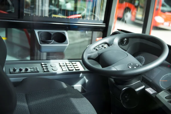 Detalj av coach buss stuga — Stockfoto