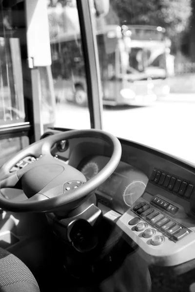 Detalhe da cabine de ônibus ônibus — Fotografia de Stock