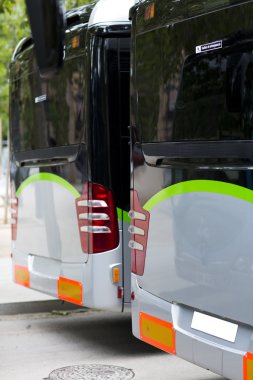 Yeni modern şehir otobüs