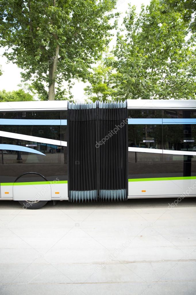 New modern city bus