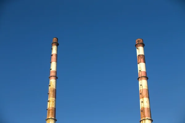 Poolbeg Generating Station na baía da cidade de Dublin — Fotografia de Stock