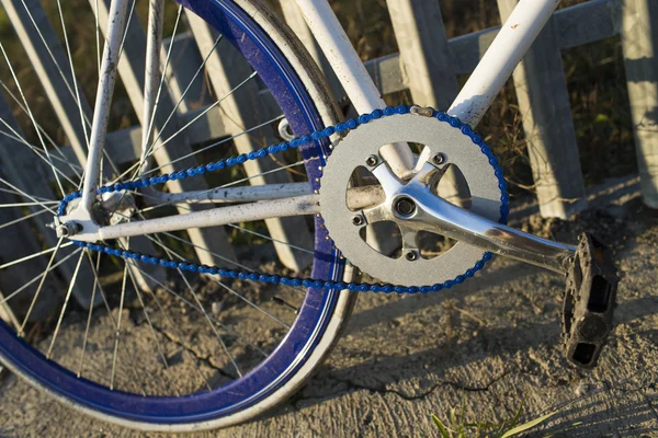 Szczegółowe informacje o stałych rower — Zdjęcie stockowe