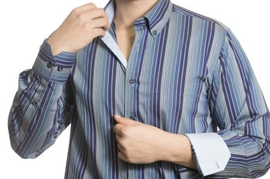 Gövde elega giyiyor emin bilinmeyen iş adamı closeup