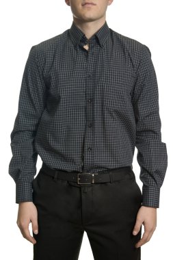 Gövde elega giyiyor emin bilinmeyen iş adamı closeup