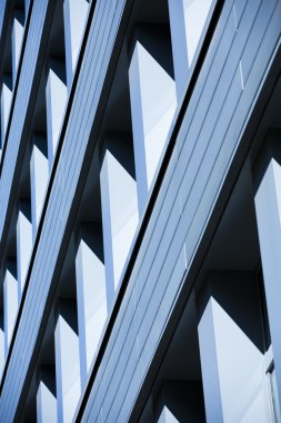 Cityscape gök mavisi ile Office binalarda