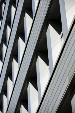 Cityscape gök mavisi ile Office binalarda