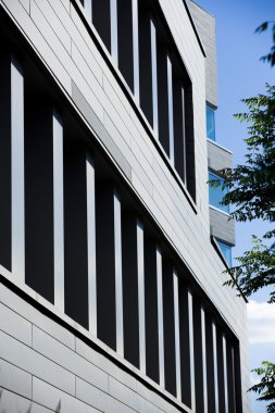 Cityscape gök mavisi ile Office binalarda