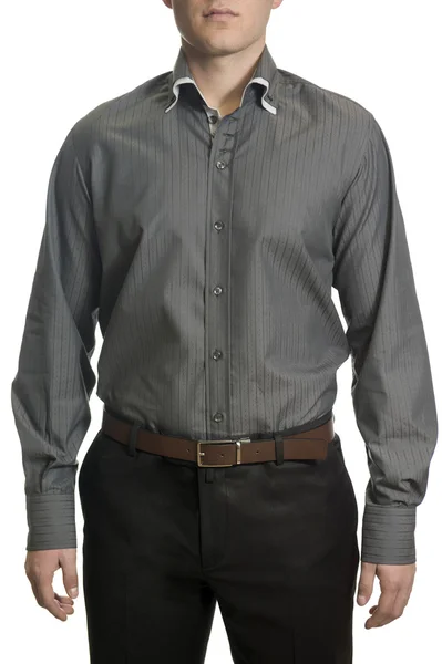 Closeup of torso of confident unknown business man wearing elega — Stock Photo, Image