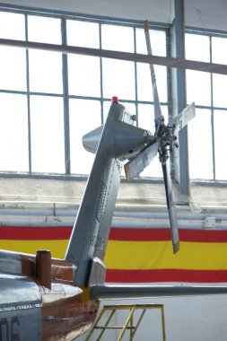 Granada, İspanya - 18 Mayıs: Akrobasi İspanyol helikopter devriye (Aspa devriye) gerçekleştirmek airshow (Aspa devriye Granada şehrinde 10 Aanniversary), 18 Mayıs 2014 Granada, İspanya