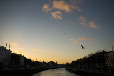 Dublin akan liffey Nehri