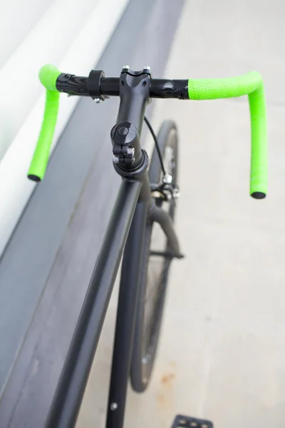 A következő adatai: fixie kerékpár. Fix kerékpár. — Stock Fotó