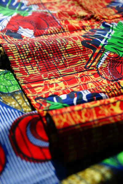 African fabrics. Natural fabrics. — Stock Photo, Image