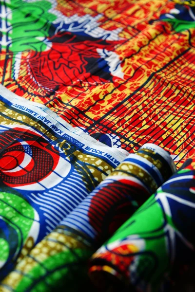 African fabrics. Natural fabrics. — Stock Photo, Image