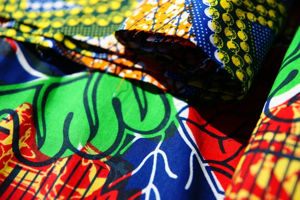 African fabrics. Natural fabrics. — Stock Photo, Image