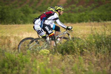 Granada, İspanya - Haziran 1: Rekabet dağ bisikleti 