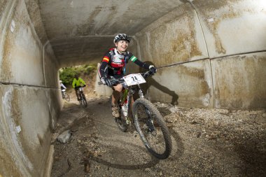 Granada, İspanya - Haziran 1: Rekabet dağ bisikleti 