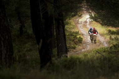 Granada, İspanya - Haziran 1: Rekabet dağ bisikleti 