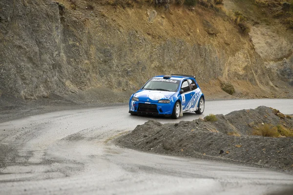 Granada, Spanyolország - Sep 27: Ismeretlen versenyző, a "Primer Rally-Crono el Purche", a szeptember 27, 2014, Granada, Spanyolország. — Stock Fotó