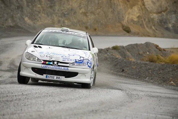 GRANADA, SPAGNA - 27 SETTEMBRE: Sconosciuto Racer nel "Primer Rally-Crono el Purche", il 27 settembre 2014 a Granada, Spagna . — Foto Stock