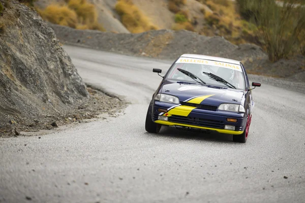 GRANADA, ESPAÑA - SEP 27: Racer desconocido en el "Primer Rally-Crono el Purche", el 27 de septiembre de 2014 en Granada, España . —  Fotos de Stock