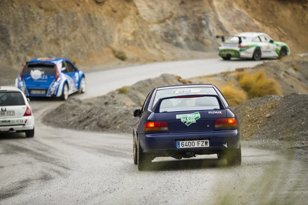 GRANADA, SPAGNA - 27 SETTEMBRE: Sconosciuto Racer nel "Primer Rally-Crono el Purche", il 27 settembre 2014 a Granada, Spagna . — Foto Stock