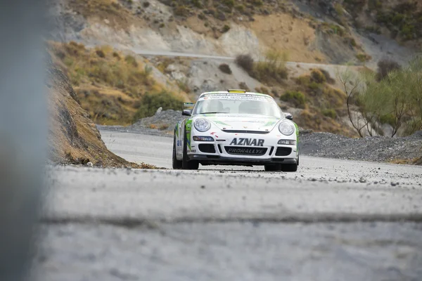 Granada, Spanje - 27 Sep: Onbekende Racer in de "Primer Rally-Crono el Purche", op september 27, 2014 in Granada, Spanje. — Stockfoto