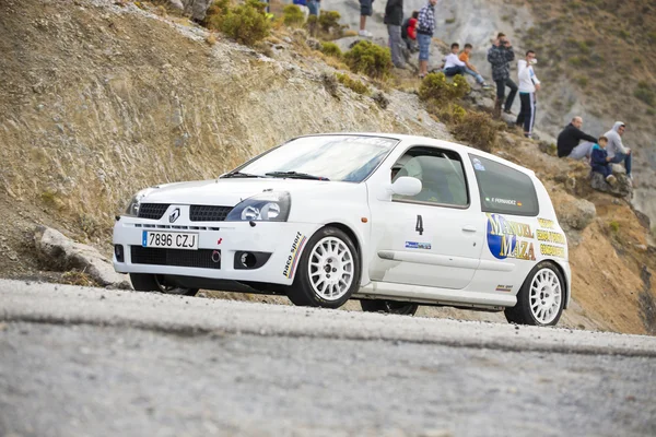 GRANADA, SPAGNA - 27 SETTEMBRE: Sconosciuto Racer nel "Primer Rally-Crono el Purche", il 27 settembre 2014 a Granada, Spagna . — Foto Stock