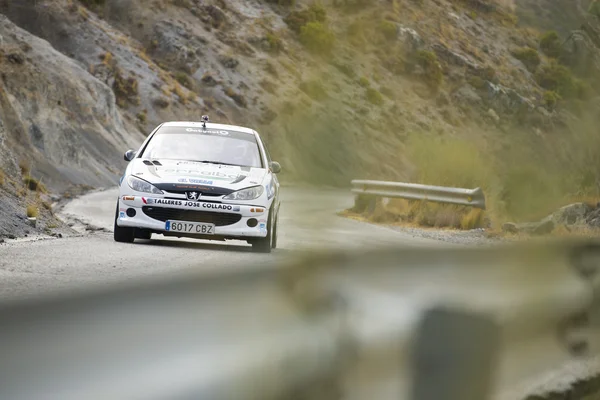 Granada, Spanje - 27 Sep: Onbekende Racer in de "Primer Rally-Crono el Purche", op september 27, 2014 in Granada, Spanje. — Stockfoto