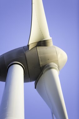 soyut yakın çekim alternatif enerji üreten rüzgar türbini