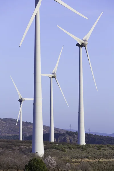 Energia ecológica, turbinas eólicas — Fotografia de Stock