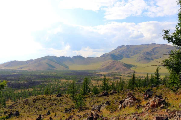 Khorgo Vulkan Lavafeld Khorgo Terkhiin Tsagaan Nuur Nationalpark Mongolei — Stockfoto