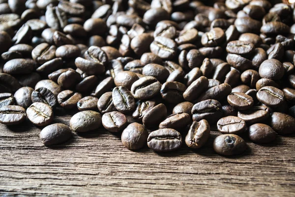 Kawa na drewnianym tle — Zdjęcie stockowe