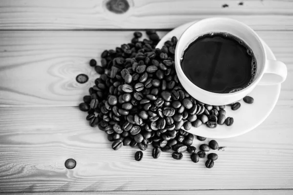Καφές και κόκκοι καφέ — Φωτογραφία Αρχείου