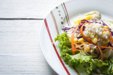 tahıl salata ve krem