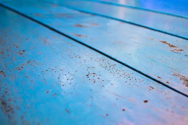 蓝色图案的木地板 — 图库照片
