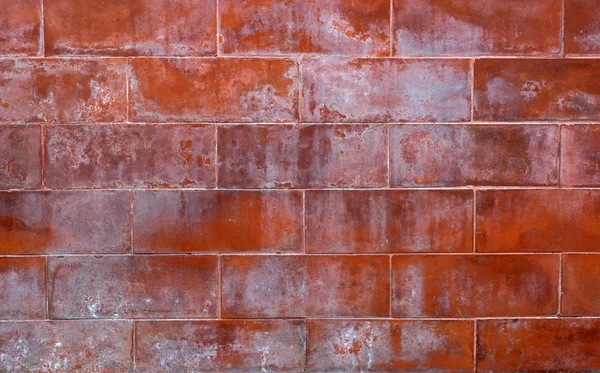 Grunge red brick wall background — Stock Photo, Image