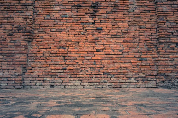 Old and grunge red brick background texture, Retro style — Stock Photo, Image