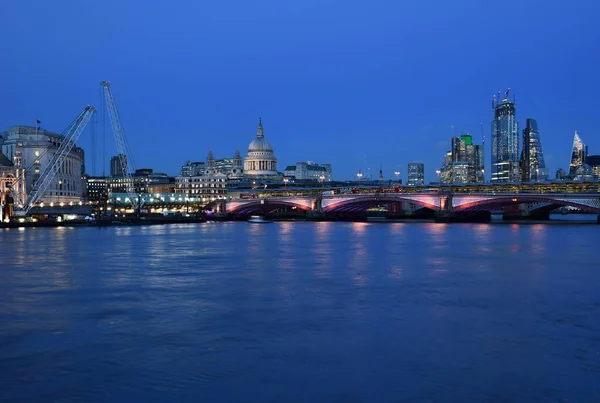 Natt London City England Storbritannien — Stockfoto